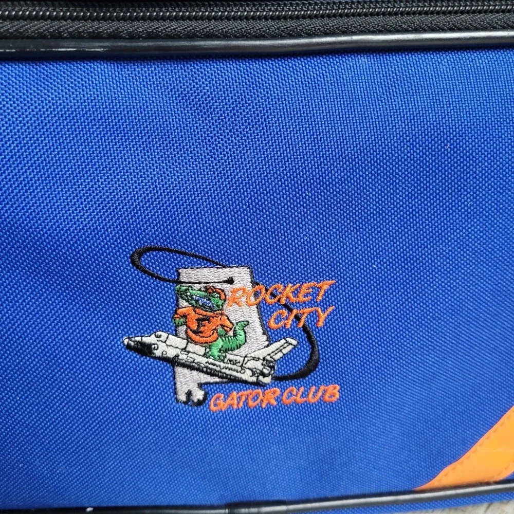 Vintage Eastsport Duffle Bag - Rocket City Gator Club - Blue & Orange